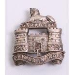 Dorsetshire Regiment Officers Forage Cap Badge Circa 1893, having three lug fittings to the reverse.