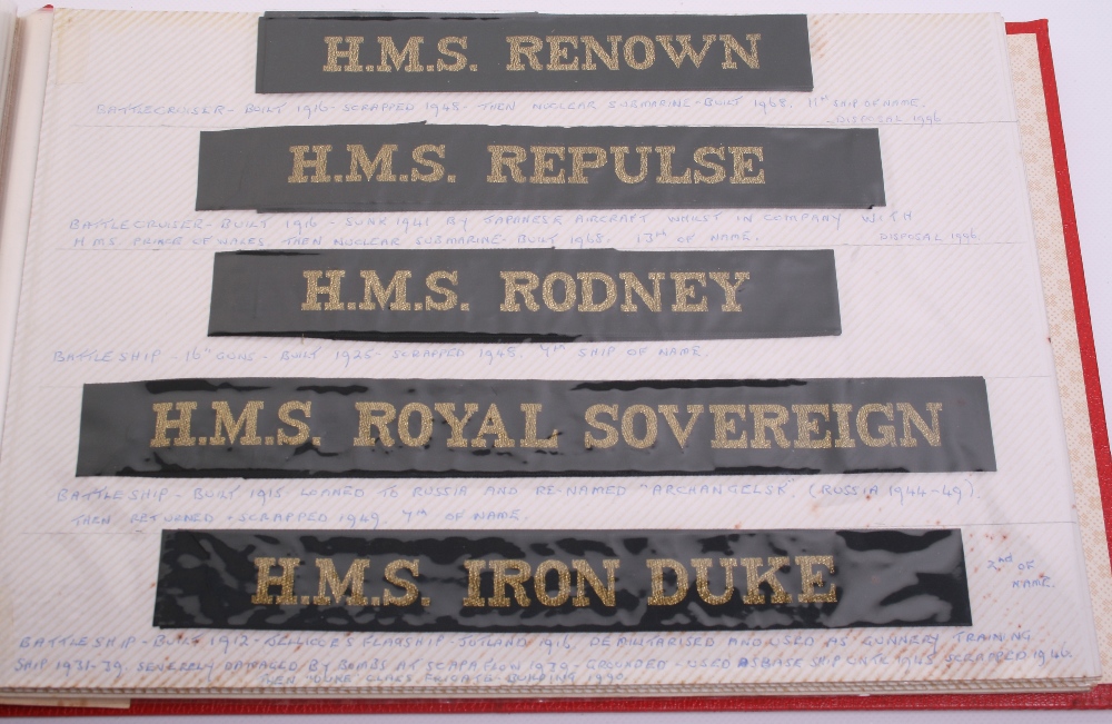 Selection of Royal Navy & Commonwealth Navy Cap Tallies including HMCS GANANOQUE, HMNSZ KAPARU, - Image 2 of 3