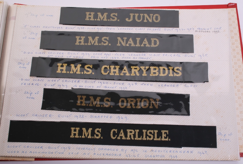Selection of Royal Navy & Commonwealth Navy Cap Tallies including HMAS TARANGAU, HMAS NORSEMAN, HMAS - Image 3 of 3
