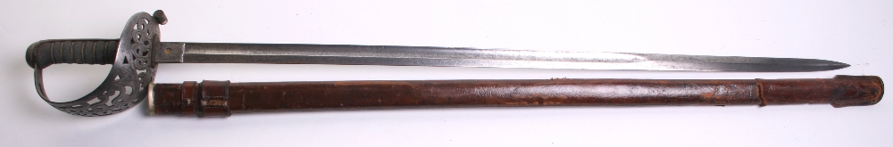 British George V 1821 Pattern Cavalry Officer's Sword, Etched blade 35" by Hamburger Rogers - Image 5 of 5