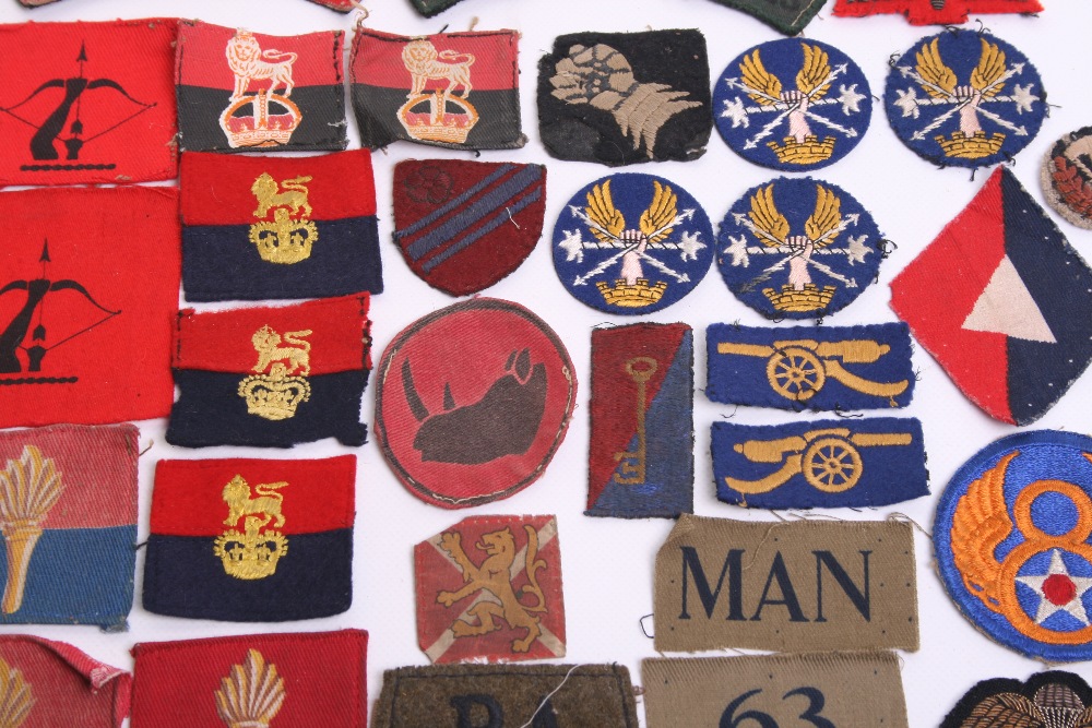 Selection of British Cloth Insignia including printed ROYAL ULSTER RIFLES cloth shoulder title, - Image 2 of 4