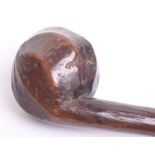 Zulu Warriors Knobkerrie of hard wood with bulbous ball end. Measures 68 cm in length. Good