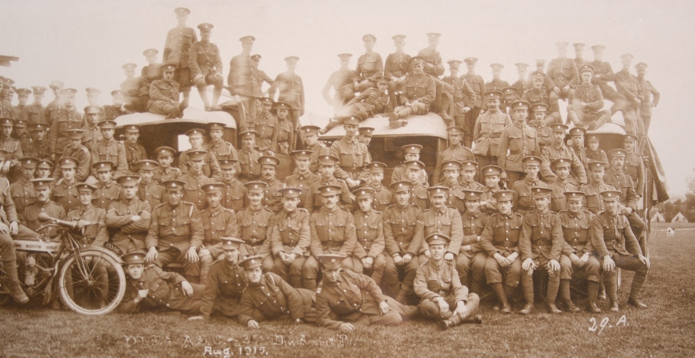 Large 1915 Army Service Corps Armourers Group Photograph being a wide angle group image of - Image 2 of 3