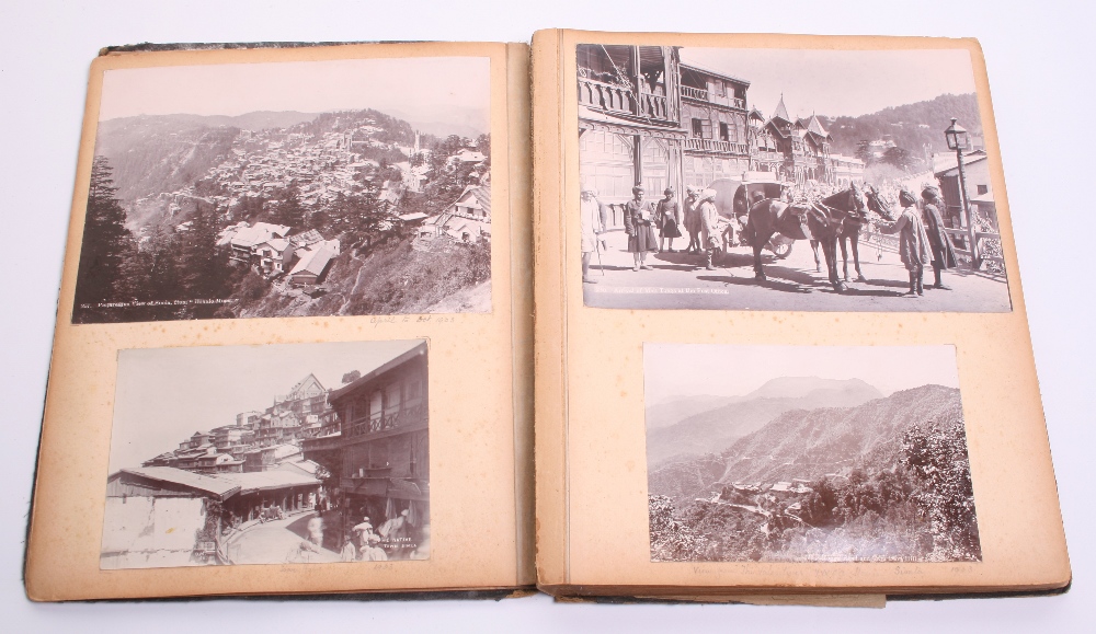 Circa 1900 Photograph Album of India Interest, the album consists of large format and smaller format - Image 2 of 5