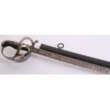 Imperial German Garde Train Battalion Officers Sword complete with its original black painted