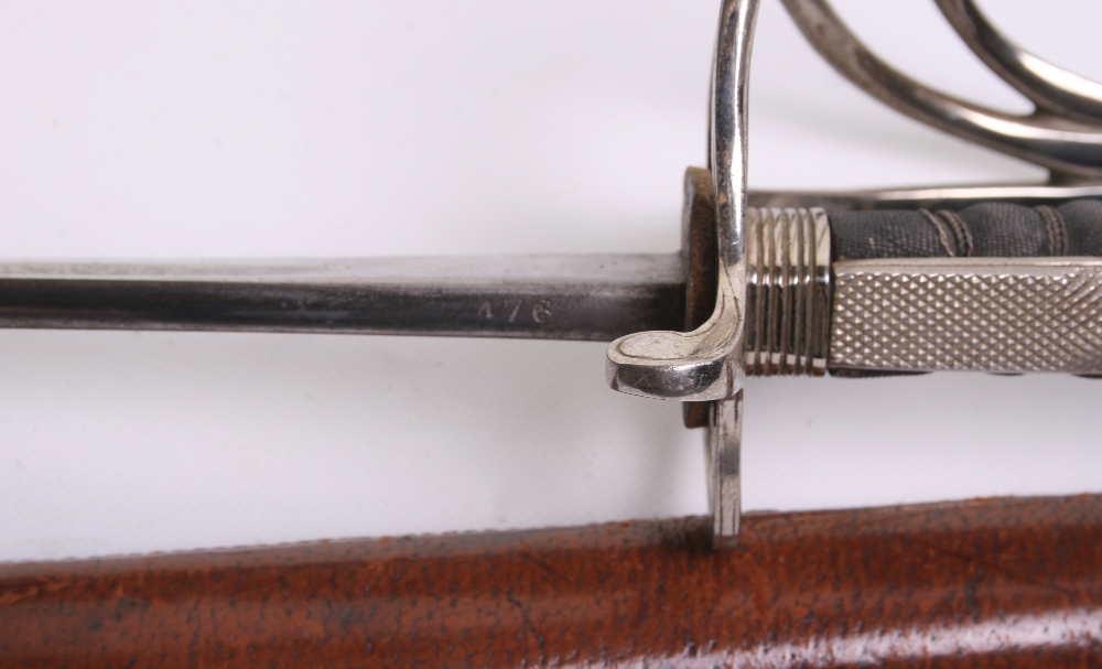 British 1821 Pattern Royal Artillery Officer's Sword, Etched blade 35" by Wilkinson (number - Image 6 of 6