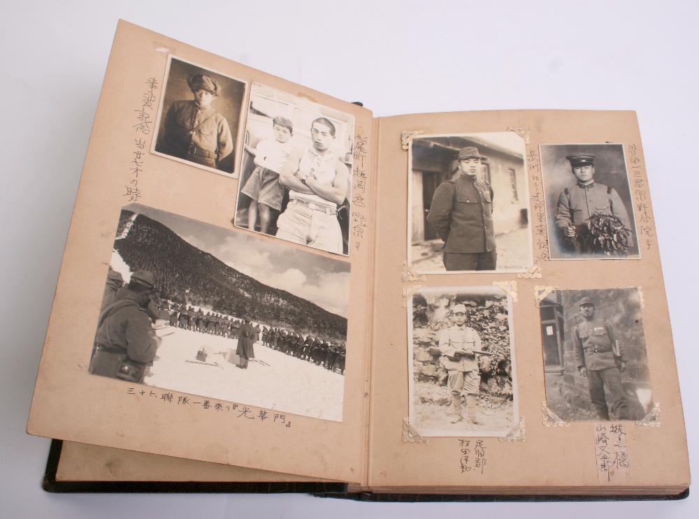 Japanese Manchuria & Northern China Campaign Photograph Album with good clear images of troops in