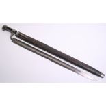 Austrian Lorenz Sword Pattern Socket Bayonet complete with its original leather covered wooden