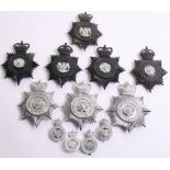 Various Northamptonshire Obsolete Constabulary Badges, Kings crown Northampton Borough Police, black