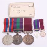 Royal Artillery Group of Three consisting of 1939-45 War medal, George VI General Service Medal (