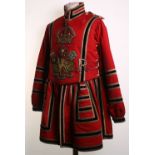 Scarce Post 1902 Full Dress State Tunic of Yeoman of the Guard (Beefeater) of the Tower of London,