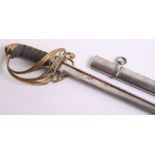 British 1822 Pattern Infantry Officers Sword being a William IV example housed in its steel