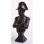 Bronze Figure of Napoleon, showing the French military leader in full military uniform. Head and