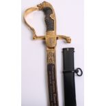 Fine Quality Imperial German Blue, Gilt and Damascus Presentation Sword, large grosser pattern