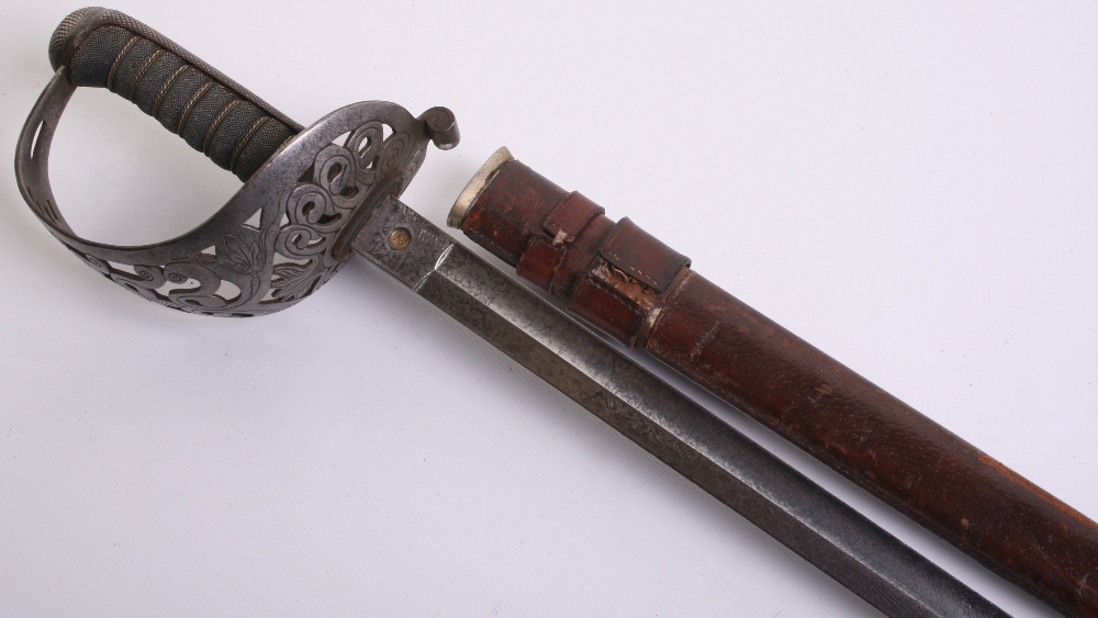 British George V 1821 Pattern Cavalry Officer's Sword, Etched blade 35" by Hamburger Rogers - Image 2 of 5