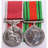 Civil British Empire Medal (B.E.M) Pair Awarded to Chief Warden John Gibson Steel, Civil Defence