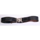 Rochdale Borough Constabulary Leather Belt & white metal buckle.