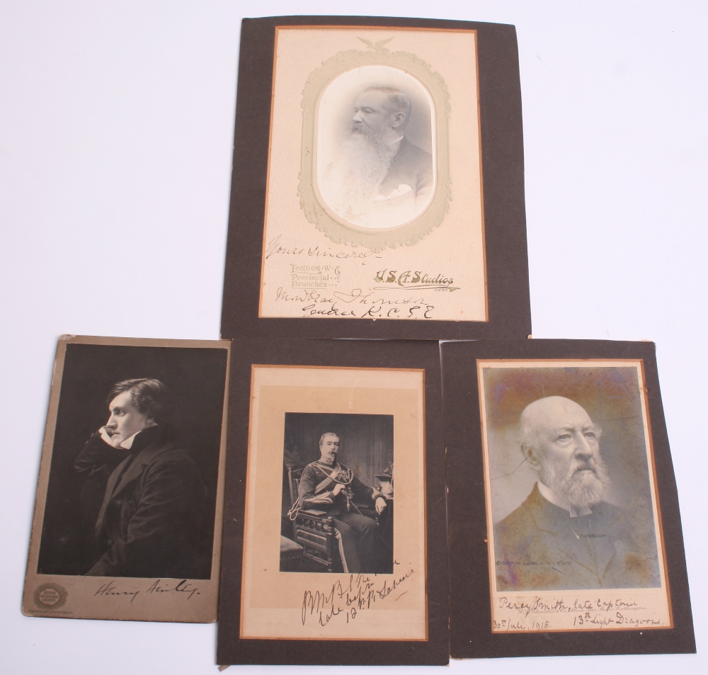 Three Victorian Cabinet Photographs of Captain Percy Shawe Smith 13th Light Dragoons who was the