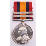 Queens South Africa Medal Rifle Brigade, the medal has two clasps Transvaal and South Africa 1901.