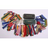 Selection of Medal Ribbon for both full size and miniature medals. Accompanied by a Royal Ulster