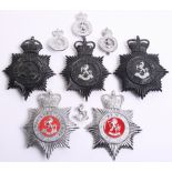 Quantity of Kent Obsolete Constabulary Badges, Kings crown black star, Queens crown black star (