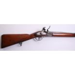 Austrian Military Flintlock Musket, 52.5", barrel 37.5" Liege proved at octagonal breech, regulation