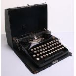 German Armed Forces / Waffen SS Typewriter made by Erika and having the SS runes above the number