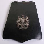 Victorian Royal Artillery Volunteers Undress Sabretache of black patent leather fitted with a