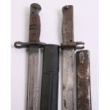 Imperial German Ersatz Bayonet being all steel example, complete with its original scabbard. Remains