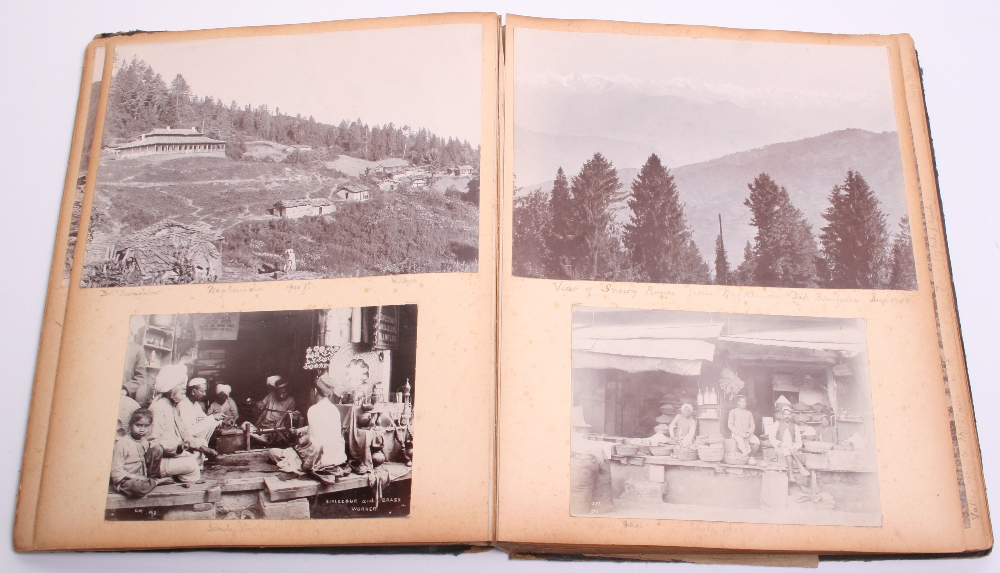 Circa 1900 Photograph Album of India Interest, the album consists of large format and smaller format - Image 4 of 5