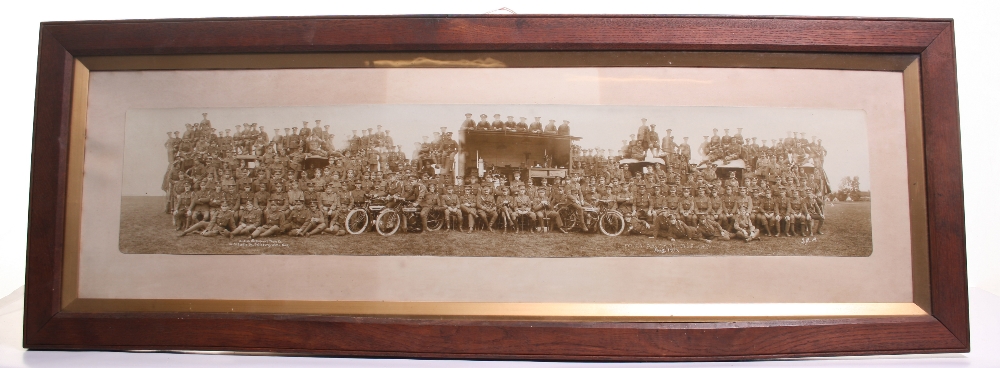 Large 1915 Army Service Corps Armourers Group Photograph being a wide angle group image of - Image 3 of 3