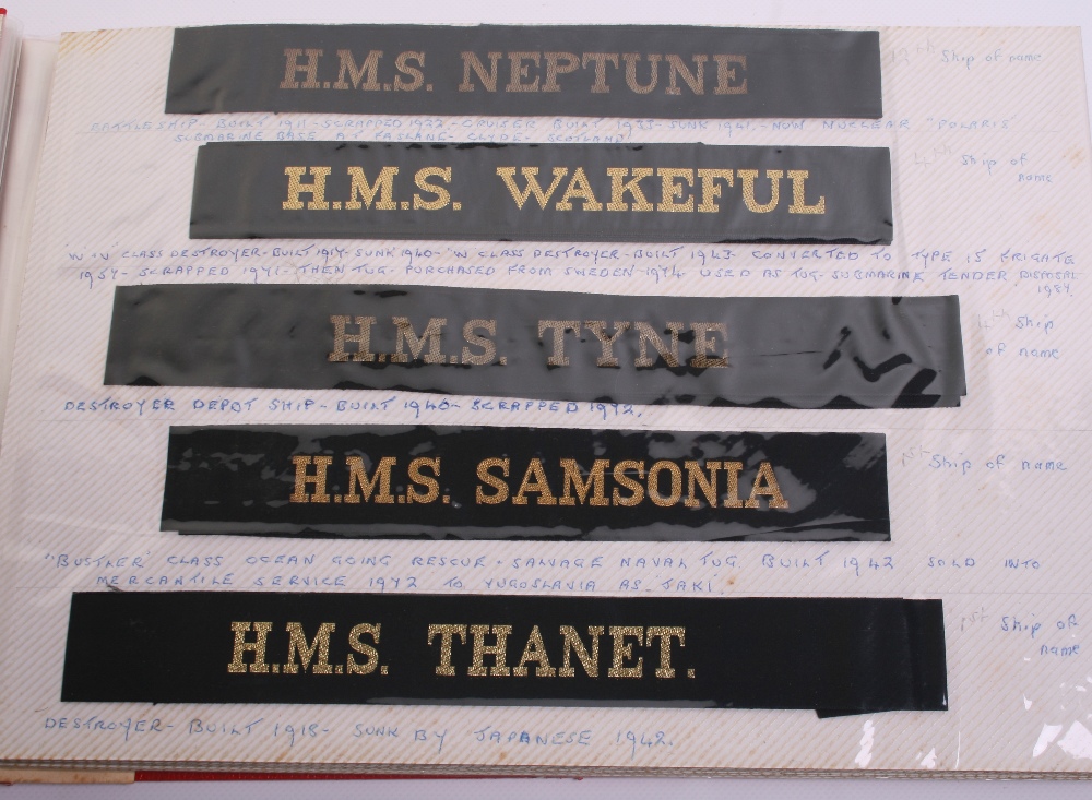 Selection of Royal Navy & Commonwealth Navy Cap Tallies including HMAS TARANGAU, HMAS NORSEMAN, HMAS - Image 2 of 3