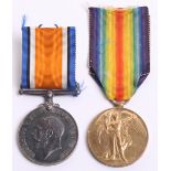 WW1 Royal Flying Corps Medal Pair, consisting of British War and Allied Victory medals awarded to “