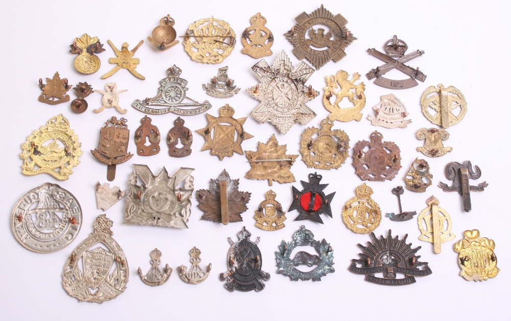 Selection of Colonial Cap Badges of various regiments and periods including Canadian The Perth - Image 2 of 2