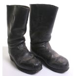 German WW2 Marching Boots, in black leather with the pull ups in the inside. Original soles. The