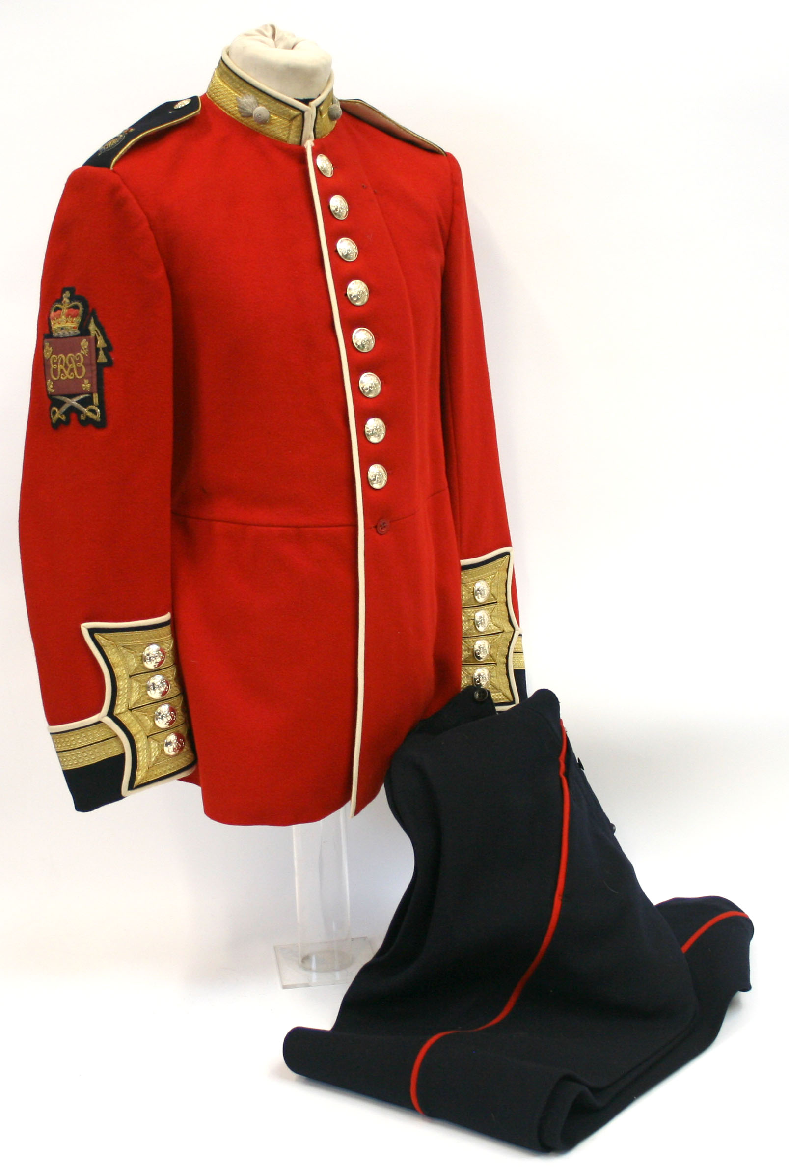 Post 1953 Grenadier Guards Colour Sergeants / Warrant Officers Dress Tunic of fine red cloth with