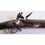 Good Flintlock Trade Musket, 55", barrel 39", London proof marks, lock stamped Barnett London, stock