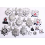 Quantity of Obsolete British Police Helmet Plates/Cap Badges all being EIIR period, Various forces