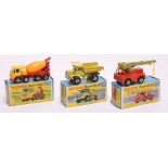 Three Matchbox Superfast 1:75 series boxed, 21a Foden Concrete Truck ,dark yellow cab with yellow