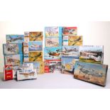 Nineteen Assorted Plastic Aircraft Kits, including Impact Kits (England) Fairey Flycatcher,3 x