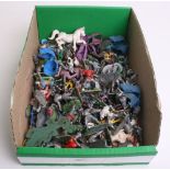 Quantity Britains Swoppet Knights Spare Parts, including a selection of heads, torso and legs,