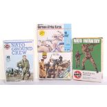 Four Airfix H0-00 Scale Military Figure Sets,S55 WWII Luftwaffe Personnel, box still shrunk