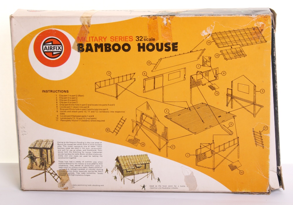 Scarce Airfix Bamboo House 1/32nd scale ,snap together realistic building contents are in mint - Image 3 of 3