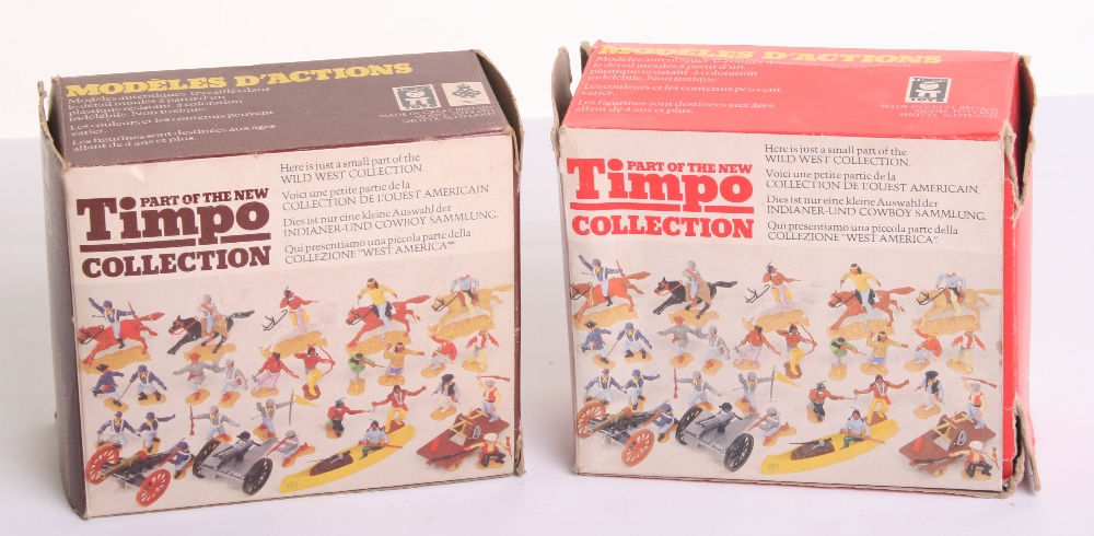 Two Timpo Wild West Collection Sets, 754 Small Indian Canoe plus 3 Indians and set 763 Raft with 2 - Image 4 of 4