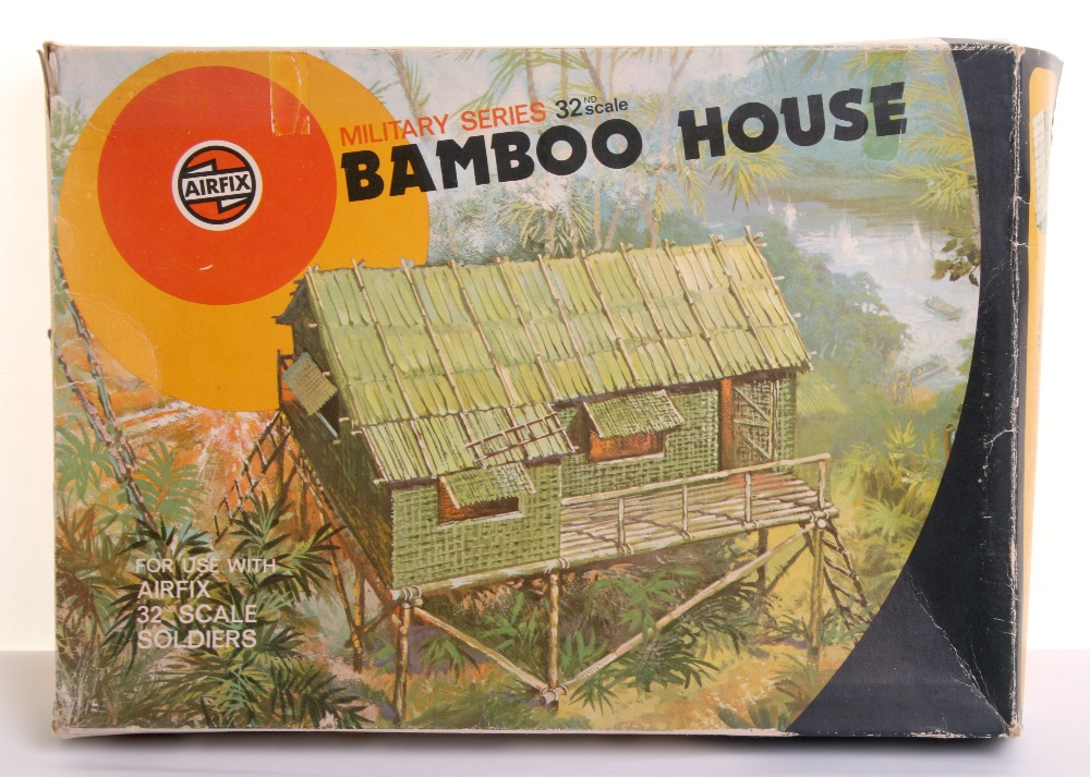 Scarce Airfix Bamboo House 1/32nd scale ,snap together realistic building contents are in mint - Image 2 of 3
