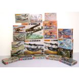 Twenty Matchbox Plastic Aircraft Kits,3 x PK1 Hawker Fury, PK-3 Boeing P-12E,6 x PK-25 Siskin