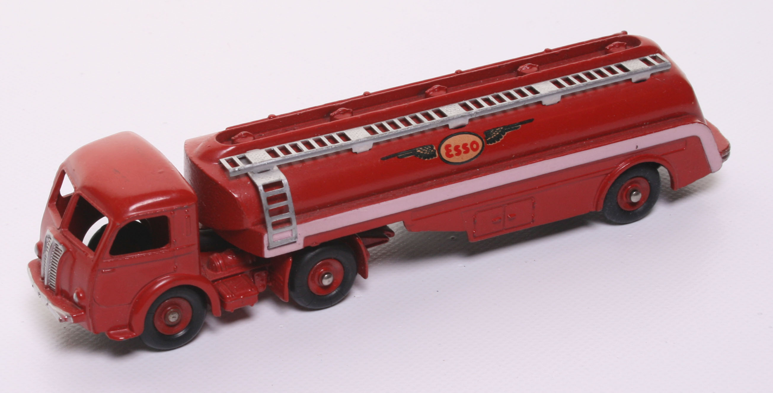 French Dinky Toys 32C Panhard Tanker “Esso” red body, convex wheel hubs, in near mint unboxed - Image 2 of 2