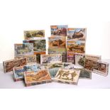 Quantity of Model Kits, including Airfix 2 x 00Scale Scammel Tank Transporters, 2 x 00Scale 88mm