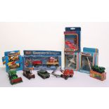 Matchbox Superkings K-30 Unimog and Compressor,in window display box, 3 x Skybusters SB12 Pitts