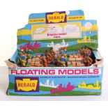 Britains Herald 4601 Two Cowboys on Raft in Trade Box, 12 raft sets, with two cowboys, in near